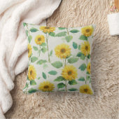 Rustic & Elegant Sunflower Classic Floral クッション (ブランケット)