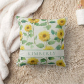 Rustic & Elegant Sunflower Classic Floral クッション (ブランケット)