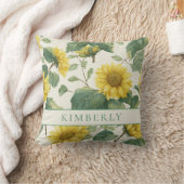 Rustic & Elegant Sunflower Classic Floral クッション (ブランケット)
