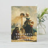Rustic Elegant Thankful Grateful Blessed Harvest シーズンカード (スタンド正面)