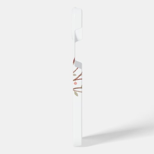 Rustic Elegant watercolor Xmas phone case iPhoneケース (左側面)