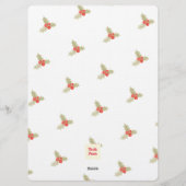 Rustic elegant watercolour Christmas invite cards 招待状 (裏面)