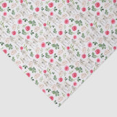 Rustic Equestrian Floral Pink Tissue Paper 薄葉紙 (詳細)