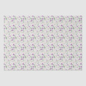 Rustic Equestrian Floral Purple Tissue Paper 薄葉紙 (正面)