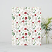 Rustic Equestrian Floral Red Scrapbook Paper (スタンド正面)