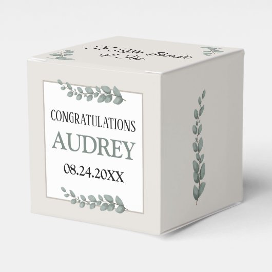 Rustic Eucalyptus 2"w x 2"l x 2"h フェイバーボックス (正面サイド)