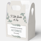 Rustic Eucalyptus 5"w x 3"l x 6.5"h フェイバーボックス (見開き)