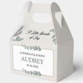 Rustic Eucalyptus 5"w x 3"l x 6.5"h フェイバーボックス (裏面)