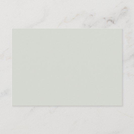 Rustic Eucalyptus Greenery Wedding Details  エンクロージャーカード (裏面)