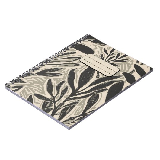 Rustic Eucalyptus Leaves & Branches ノートブック (左側)