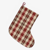 Rustic Evergreen & Cranberry Pet Stocking ラージクリスマスストッキング (正面 (吊り時))