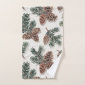 Rustic Evergreen Forest  バスタオルセット (ハンドタオル)