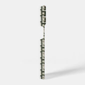 Rustic Evergreen Wood Pattern Nature Aesthetic Pho iPhoneケース (右側面)