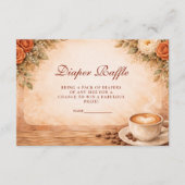 Rustic Fall A Baby Is Brewing Diapper Raffle エンクロージャーカード (正面)
