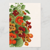 Rustic Fall Floral Modern Wedding Save the Date 招待状 (裏面)