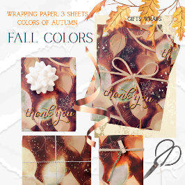 Rustic Fall Foliage Appreciation Paper ラッピングペーパーシート