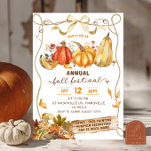 Rustic Fall Harvest Festival Invitation 招待状