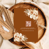 Rustic Fall in Love Bridal Shower Boho Terracotta 招待状