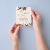 Rustic fall in love BUDGET wedding invitation チラシ (手)