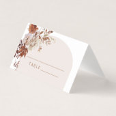 Rustic fall in love wedding place cards (正面)