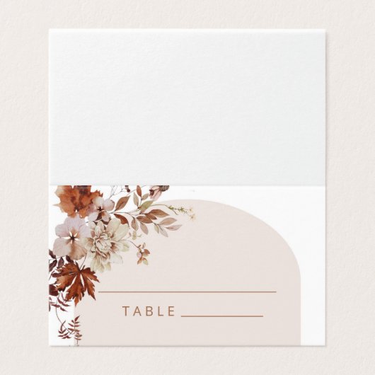 Rustic fall in love wedding place cards (外部フラット)