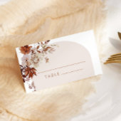 Rustic fall in love wedding place cards