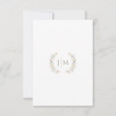 Rustic Fall Meadow Wildflower Wedding RSVP cards (裏面)