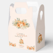 Rustic Fall Orange Pumpkin Baby Shower フェイバーボックス (オープン)