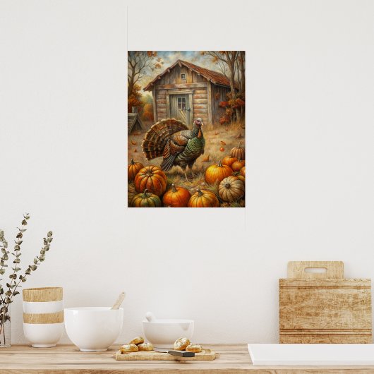 Rustic Fall Poster ポスター (キッチン)