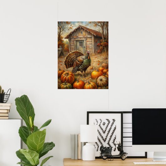 Rustic Fall Poster ポスター (ホームオフィス)