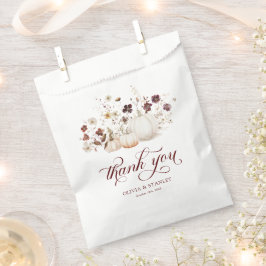 Rustic Fall Pumpkin Wedding フェイバーバッグ