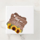 Rustic Fall Sunflower | ベビーシャワー フェイバータグ (インサイチュ)