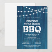 Rustic Family Reunion BBQ 招待状 (正面/裏面)