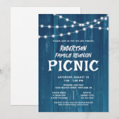 Rustic Family Reunion Picnic 招待状 (正面/裏面)