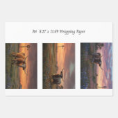 Rustic Farm Life A4 Wrapping Paper for Decoupage  ラッピングペーパーシート (正面)