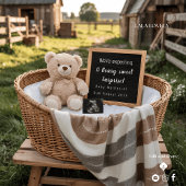 Rustic Farm Morning Pregnancy Announcement  招待状