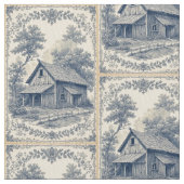 Rustic Farm Scene French Toile Country Home ファブリック (クローズアップ)