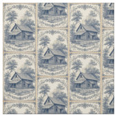 Rustic Farm Scene French Toile Country Home ファブリック (見本)