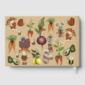 Rustic Farmers Market Little Sprout Baby Shower ゲストブック (裏面)