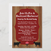 Rustic Farmhouse BBQ Party Invite Summer Party  招待状 (正面)