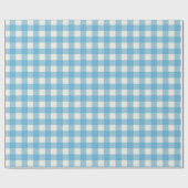 Rustic Farmhouse Blue & Cream Wrapping Paper ラッピングペーパー (フラット)