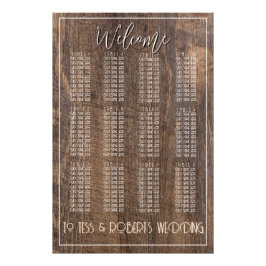 Rustic Farmhouse Boho Woodgrain Elegant Chic フォトプリント