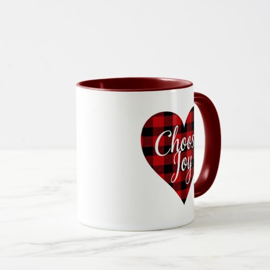 Rustic Farmhouse "Choose Joy" マグカップ (正面右)