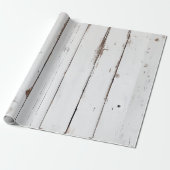 Rustic Farmhouse Distressed Wood ラッピングペーパー (アンロールド)