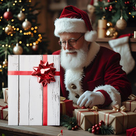 Rustic Farmhouse Distressed Wood ラッピングペーパー