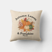 Rustic Farmhouse Fall Décor with Pumpkins クッション (裏面)