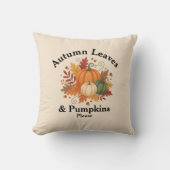 Rustic Farmhouse Fall Décor with Pumpkins クッション (正面)