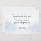 Rustic Farmhouse Highland Cow Christmas Card サンキューカード (裏面)