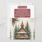 Rustic Farmhouse Magic Christmas Cottage Decor シーズンカード (裏面)