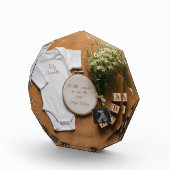 Rustic farmhouse Pregnancy Announcement keepsake  フォトブロック (右)